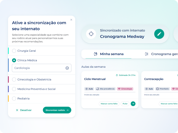 Sincronização com internato Sincronização com internato